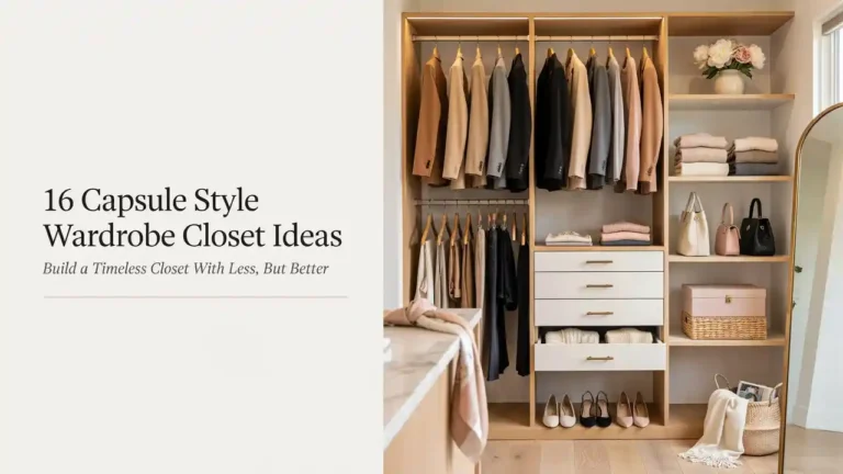 16 Capsule Style Wardrobe Closet Ideas for Creative Look