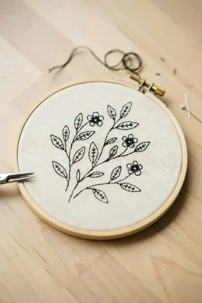 12 Modern Embroidery Patterns Ideas 1 Botanical Line Art Embroidery