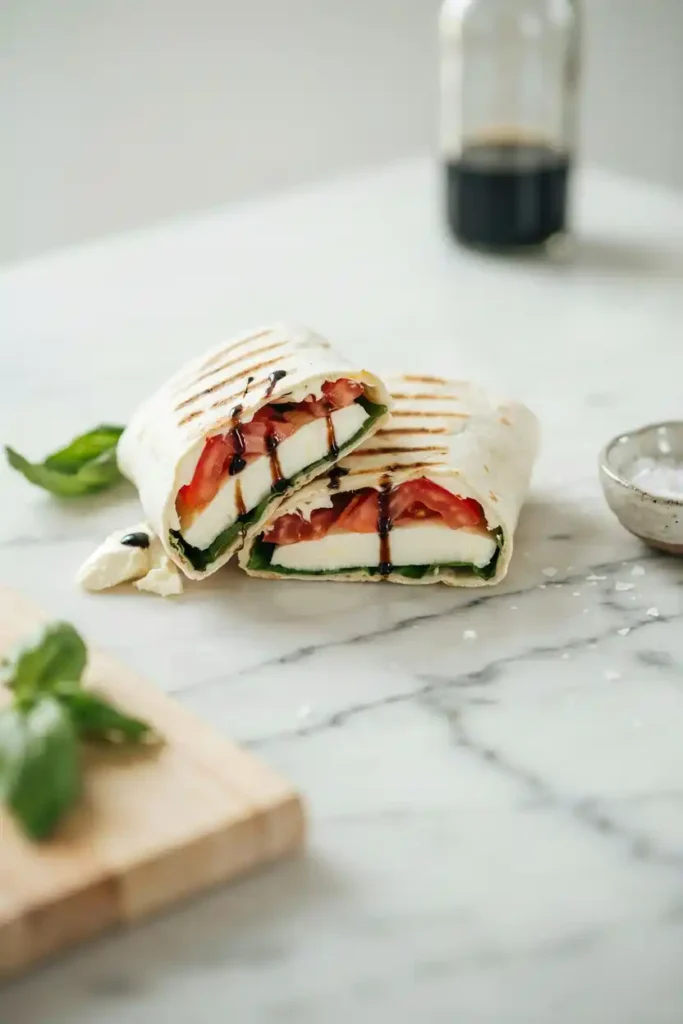 12 Best Wrap Recipes Ideas 9 Caprese Wrap with Balsamic Glaze