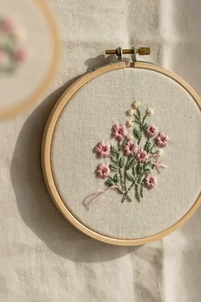 12 DIY Seasonal Accessories Ideas 8 Embroidered Hoop Wall Art