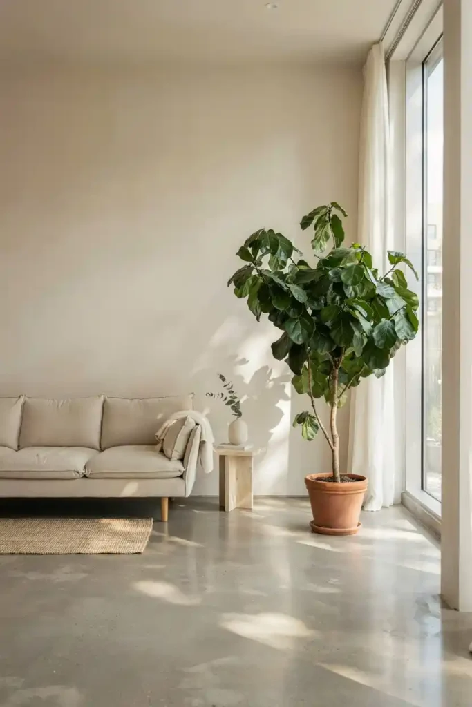 Fiddle Leaf Fig as a Room Anchor