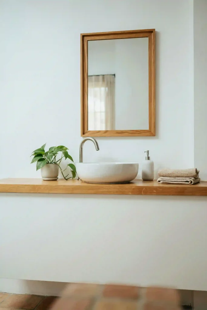 12 Budget-Friendly Bathroom Decor Ideas 2 Framed Bathroom Mirror