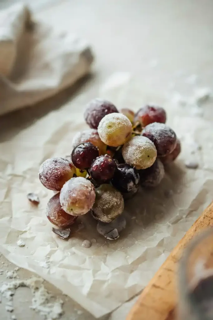 12 Simple Fruit-Based Desserts Ideas 12 Frozen Grapes with Yogurt Coating