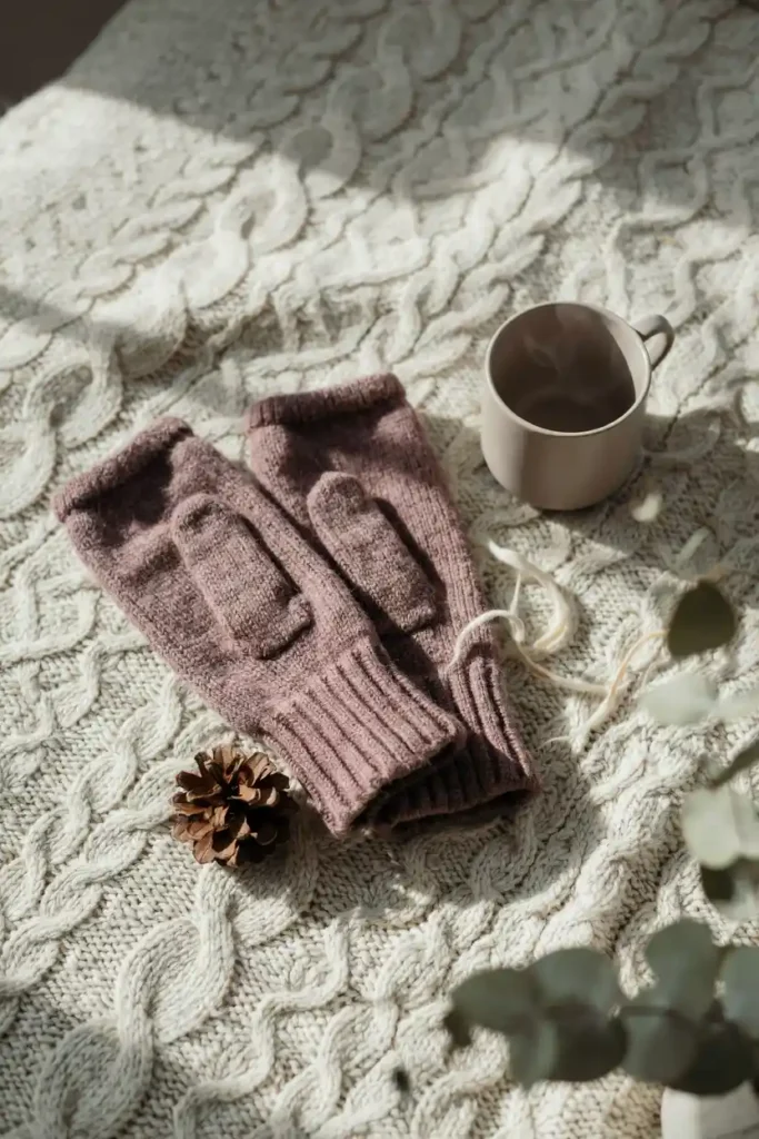 Knitted Fingerless Gloves