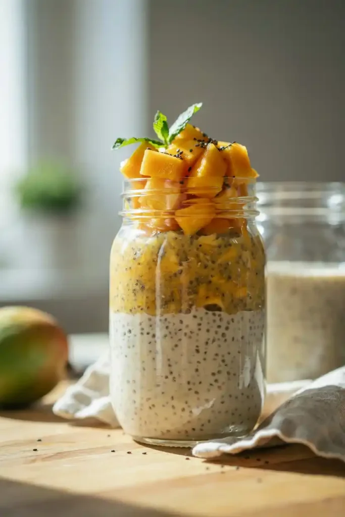 12 Simple Fruit-Based Desserts Ideas 5 Mango Coconut Chia Pudding