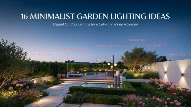 Minimalist Garden Lighting Ideas for Outdoor Ambience