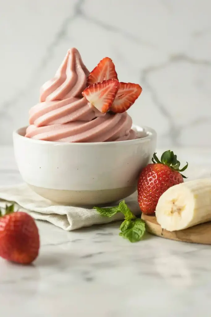 12 Simple Fruit-Based Desserts Ideas 6 Strawberry Banana Nice Cream