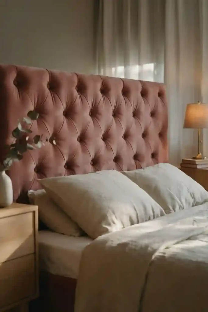 12 Aesthetic Bedroom Decor Ideas 5 Velvet Accent Headboard