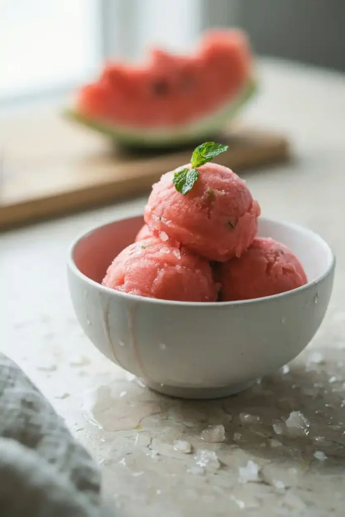 12 Simple Fruit-Based Desserts Ideas 4 Watermelon Sorbet