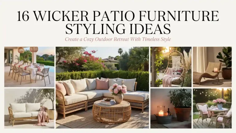Wicker Patio Furniture Styling Ideas for Modern Patio