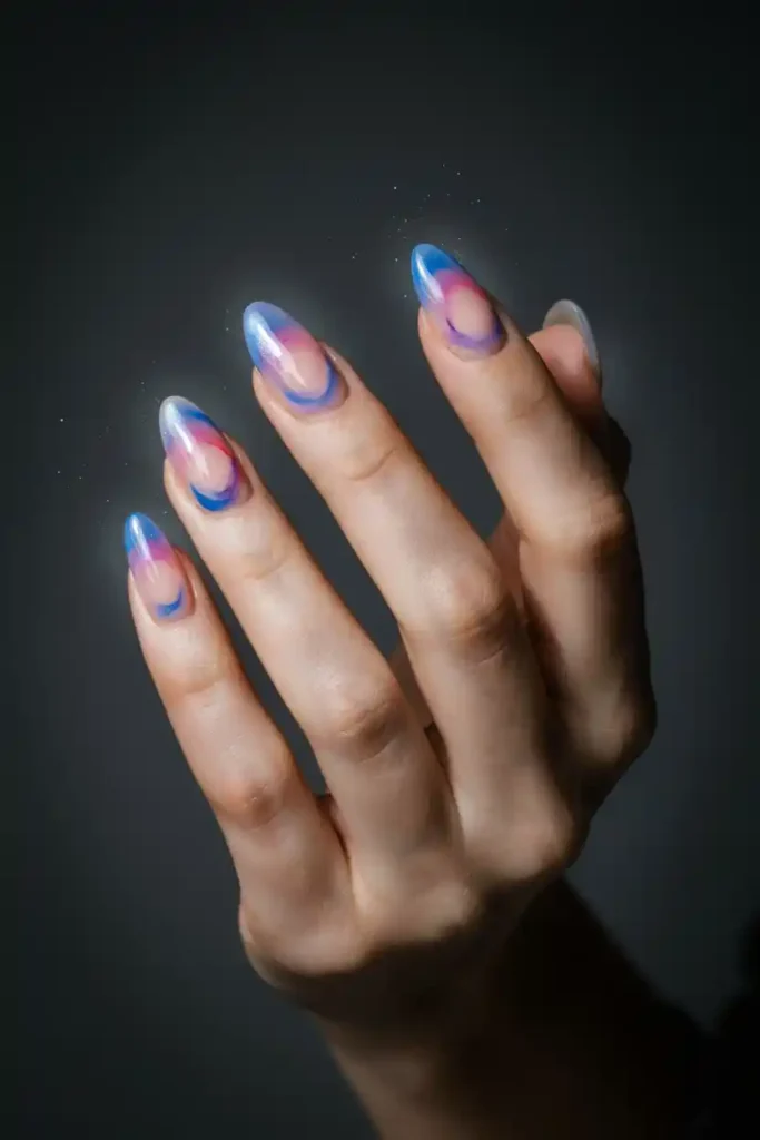 16 Top Trendy Long Nail Designs 6 Aura Nails