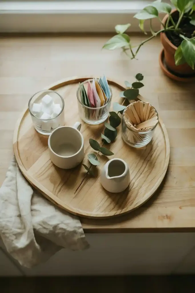 16 Upcycled Candle Jar Ideas 14 Coffee and Tea Station Organizer