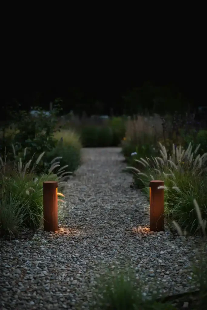 16 Minimalist Garden Lighting Ideas 12 Corten Steel Garden Bollard Lights