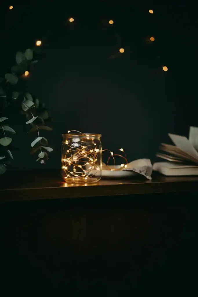 16 Upcycled Candle Jar Ideas 9 Fairy Light Luminary
