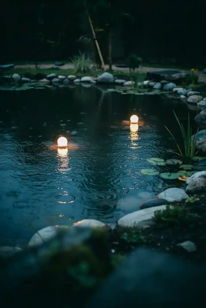 16 Minimalist Garden Lighting Ideas 9 Floating Pond or Water Feature Lights