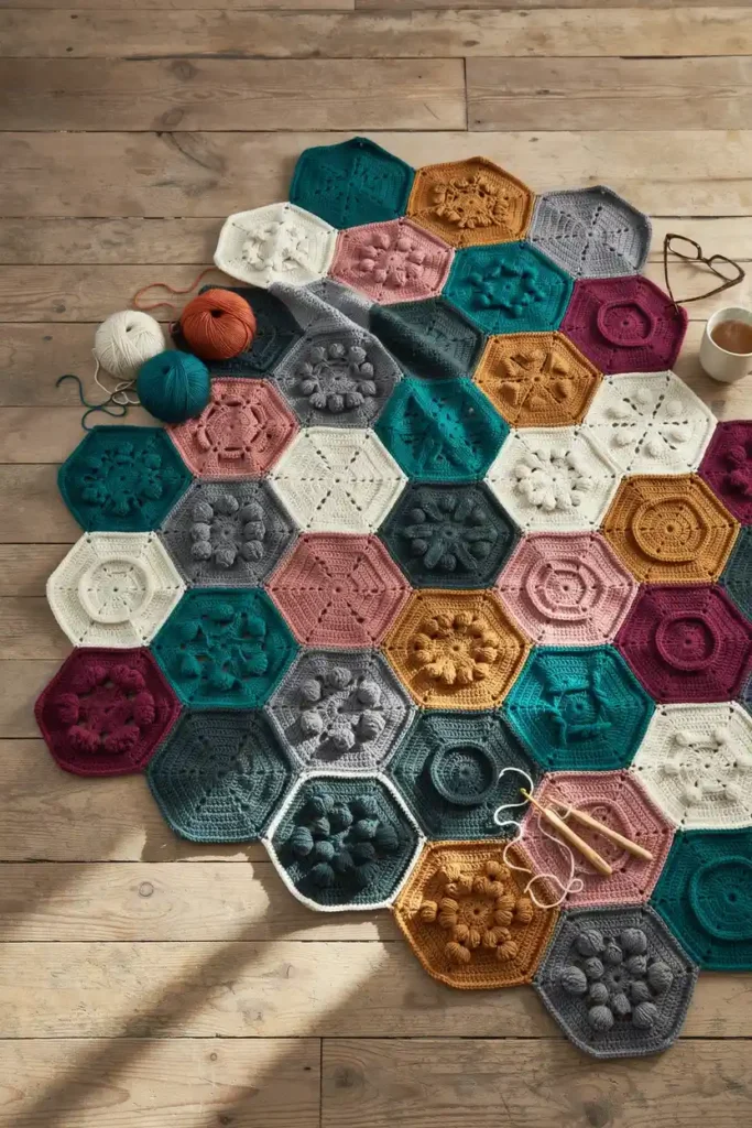Hexagon Patchwork Blanket