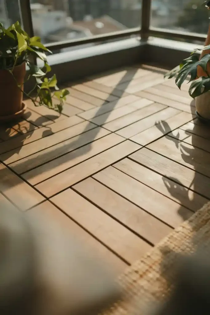 Interlocking Wood Deck Tiles