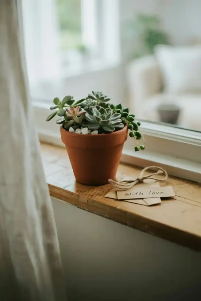 16 Christmas Gift Ideas 15 Potted Succulent Arrangement