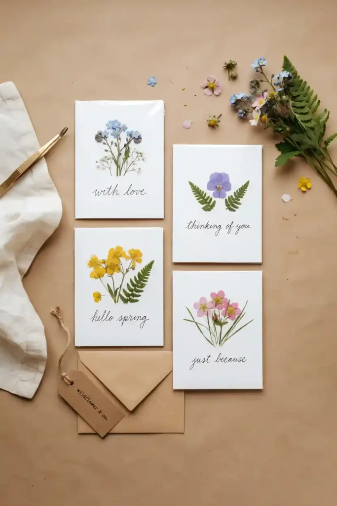 Pressed Flower Greeting Cards