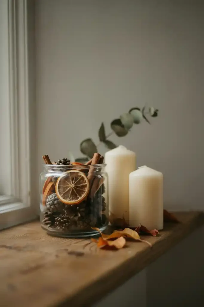 16 Upcycled Candle Jar Ideas 13 Seasonal Vignette Jar