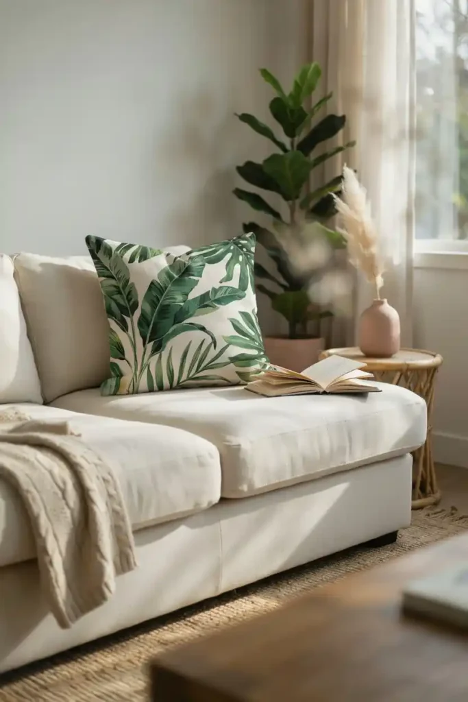 Tropical Leaf Pillows