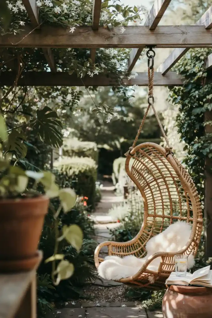 Wicker Egg Chair as a Statement Piece